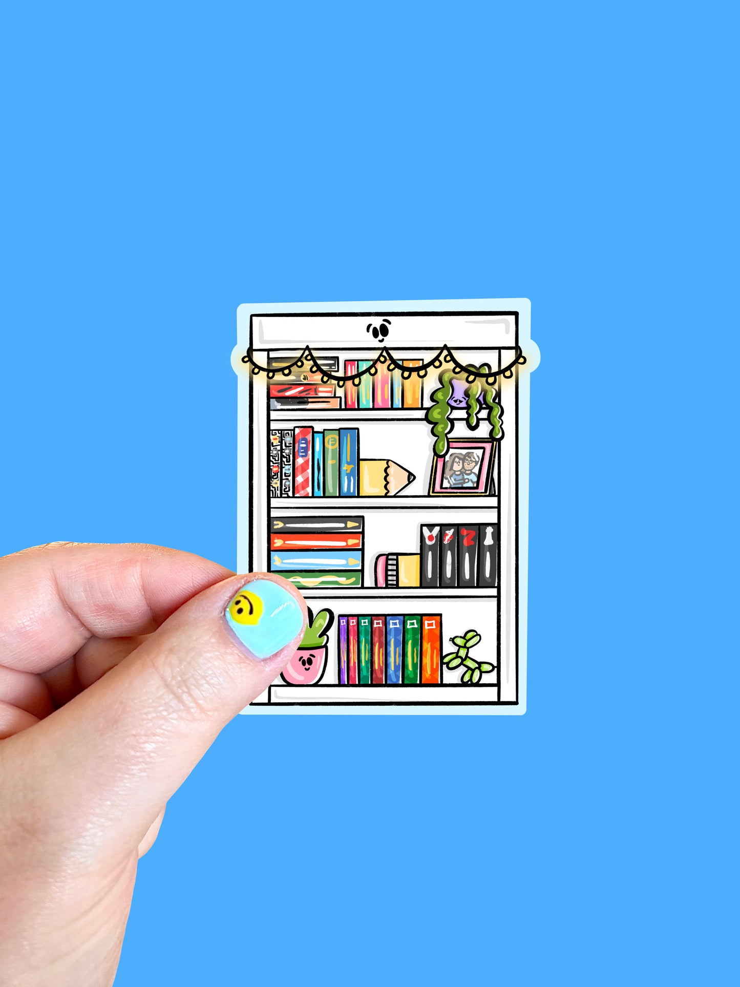 Bookshelf Vinyl Sticker