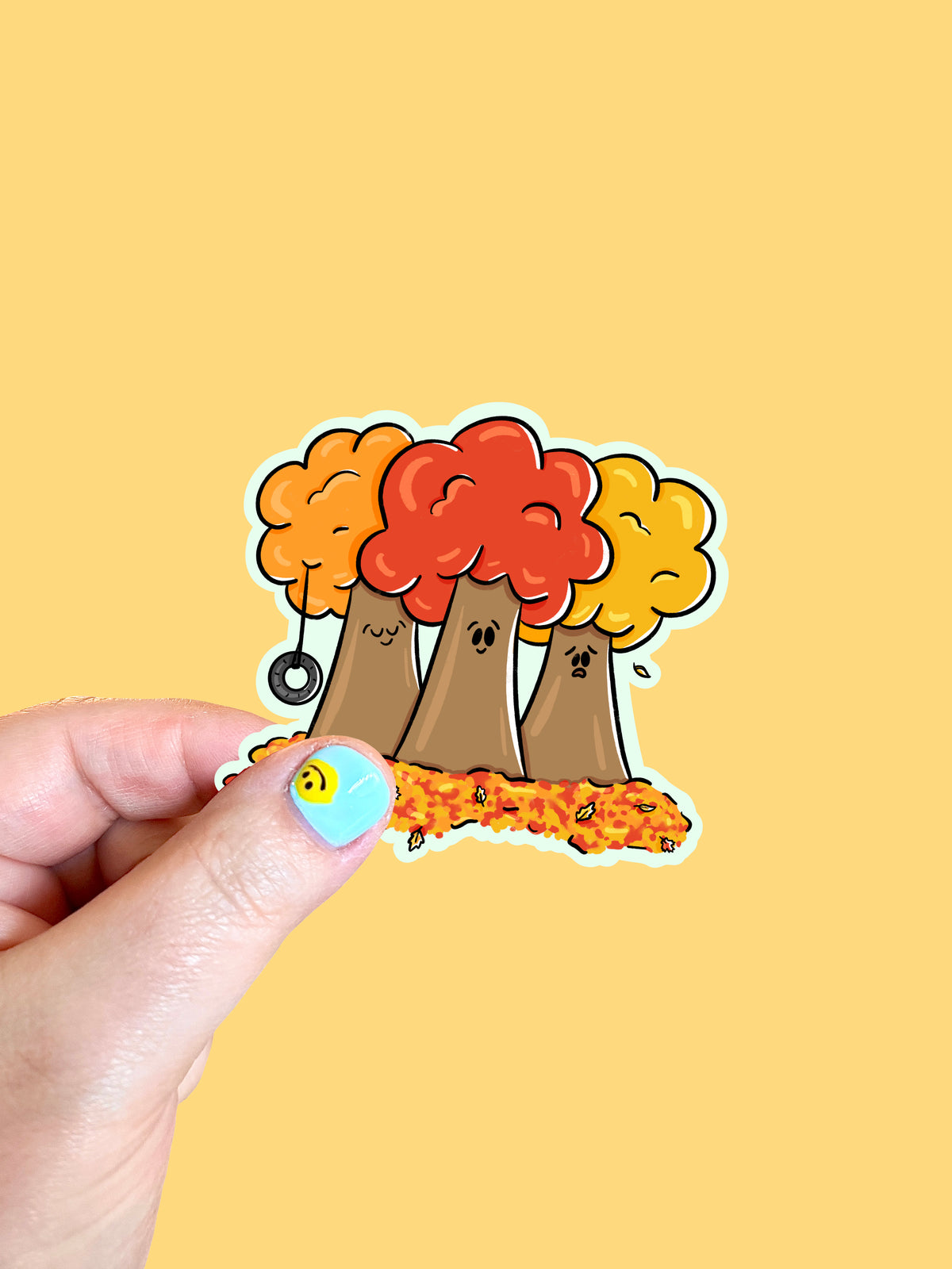 Fall Trees Vinyl Sticker