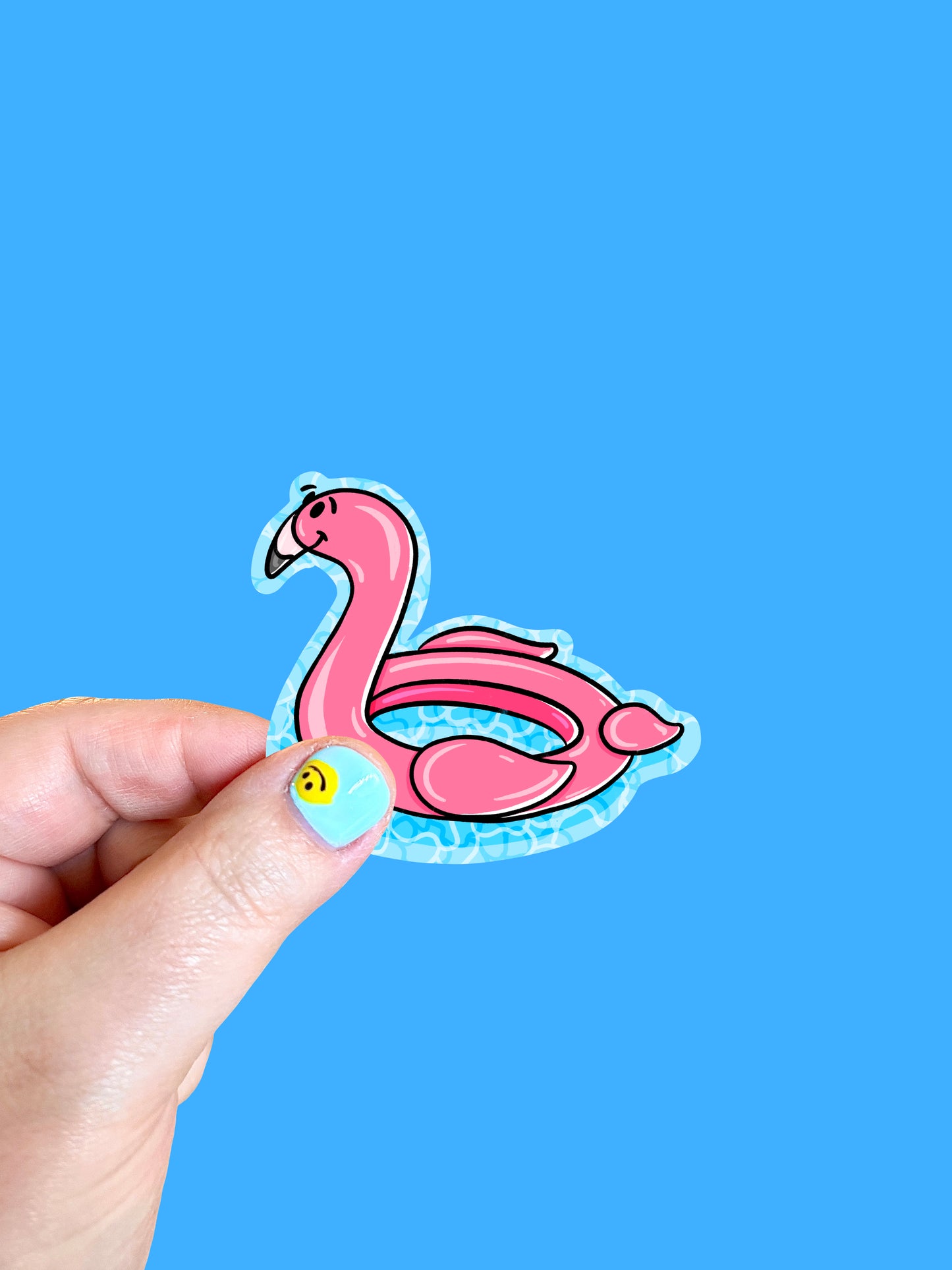 Flamingo Floatie Vinyl Sticker