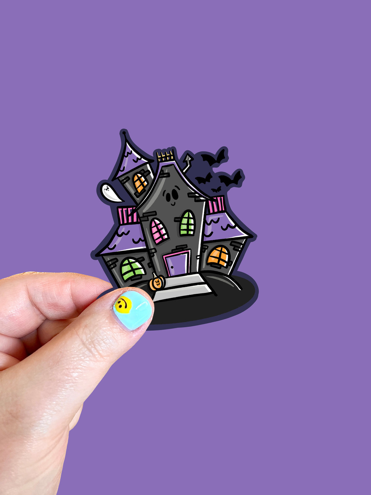 Haunted House Vinyl Sticker