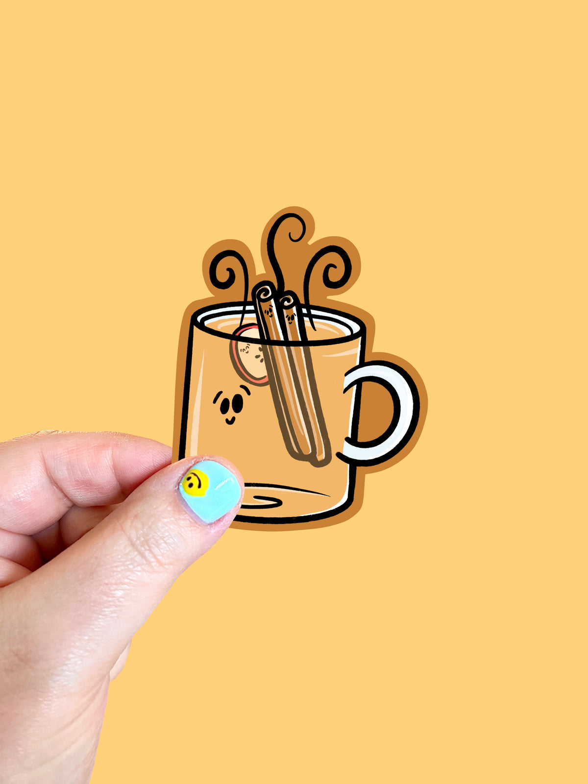 Hot Apple Cider Vinyl Sticker