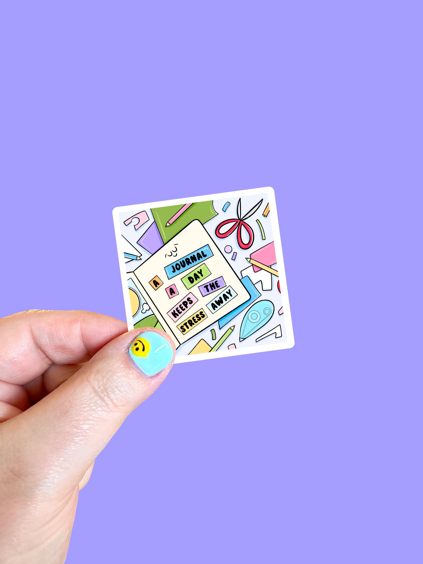 Journal A Day Vinyl Sticker