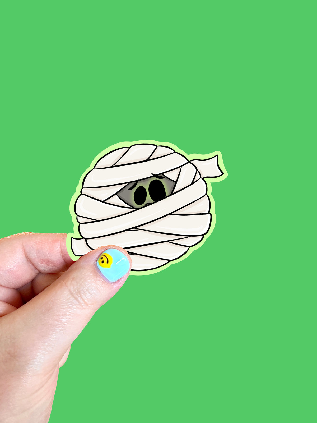 Mummy Head Vinyl Sticker