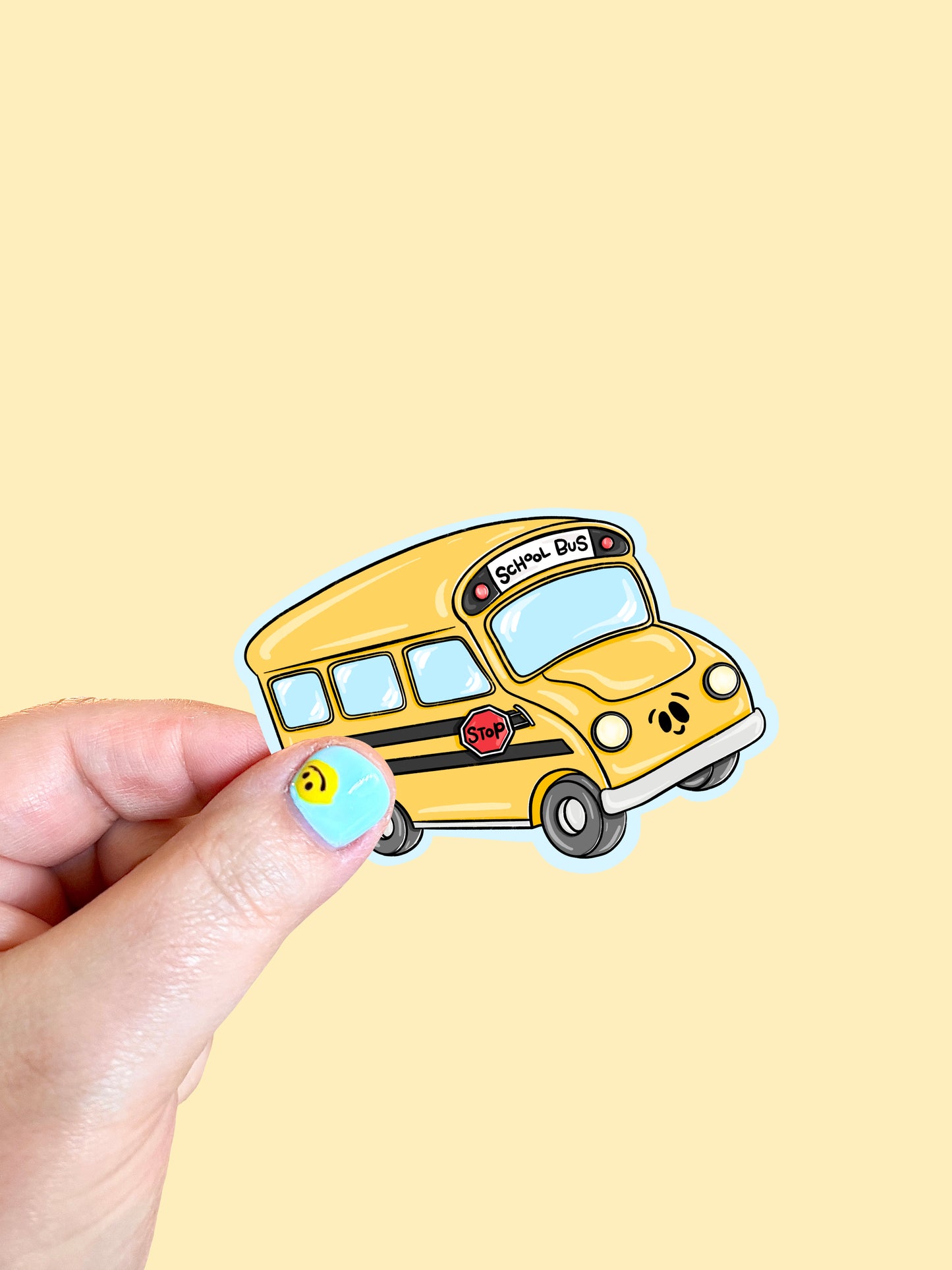 School Bus Vinyl Sticker