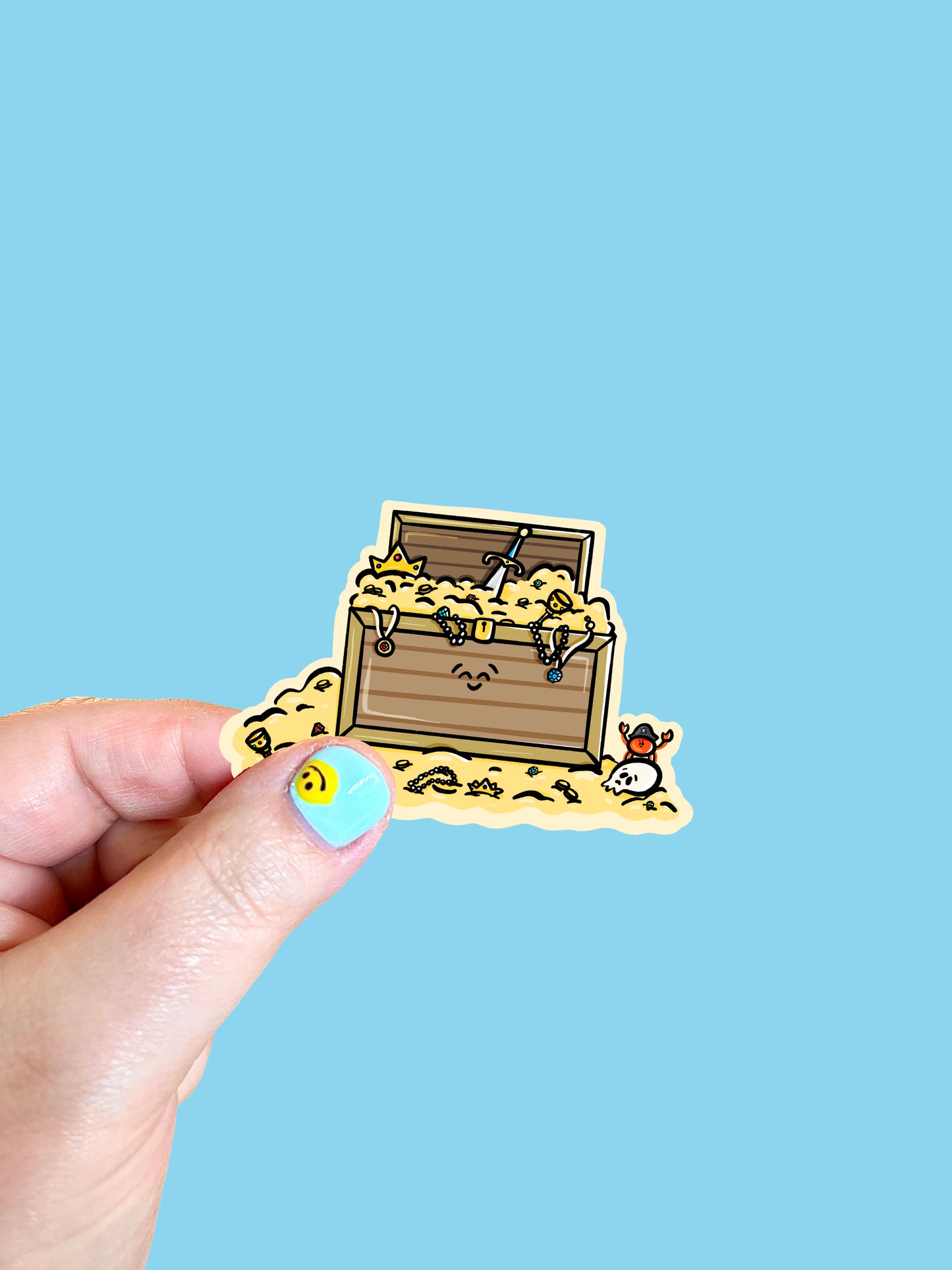 Treasure Chest Vinyl Sticker