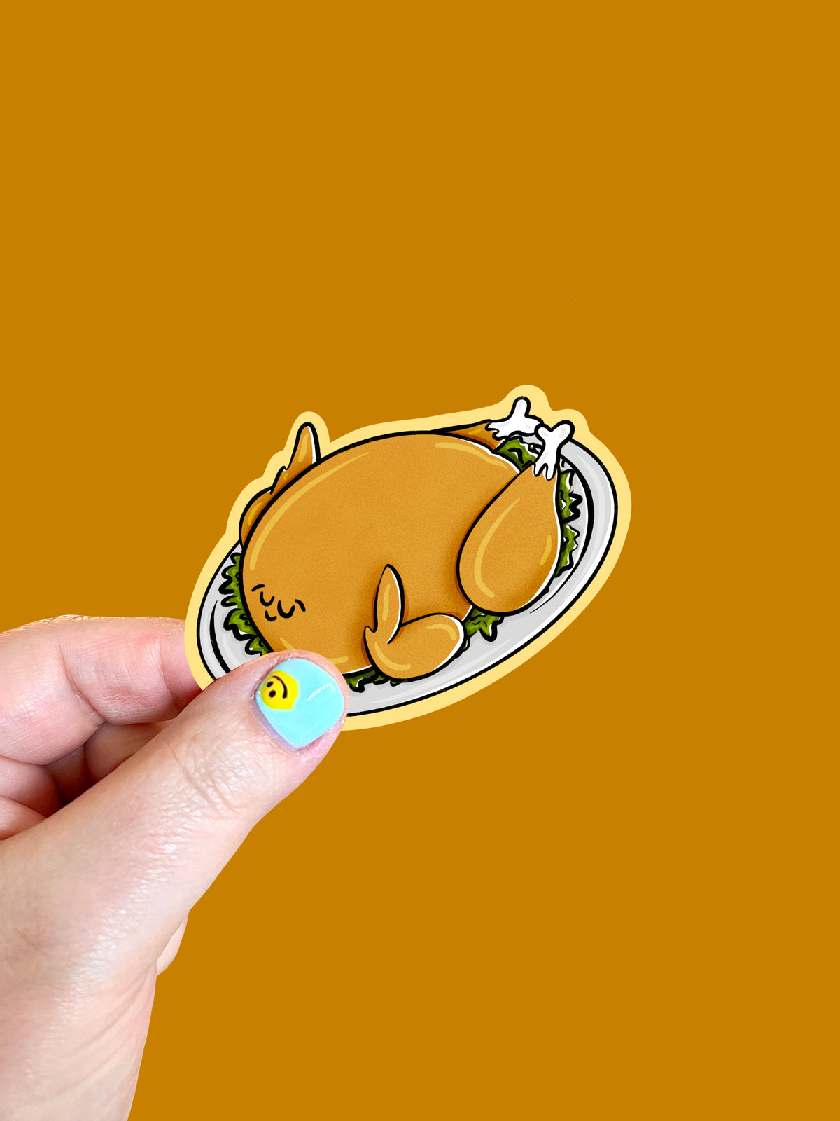 Thanksgiving Turkey Vinyl Sticker