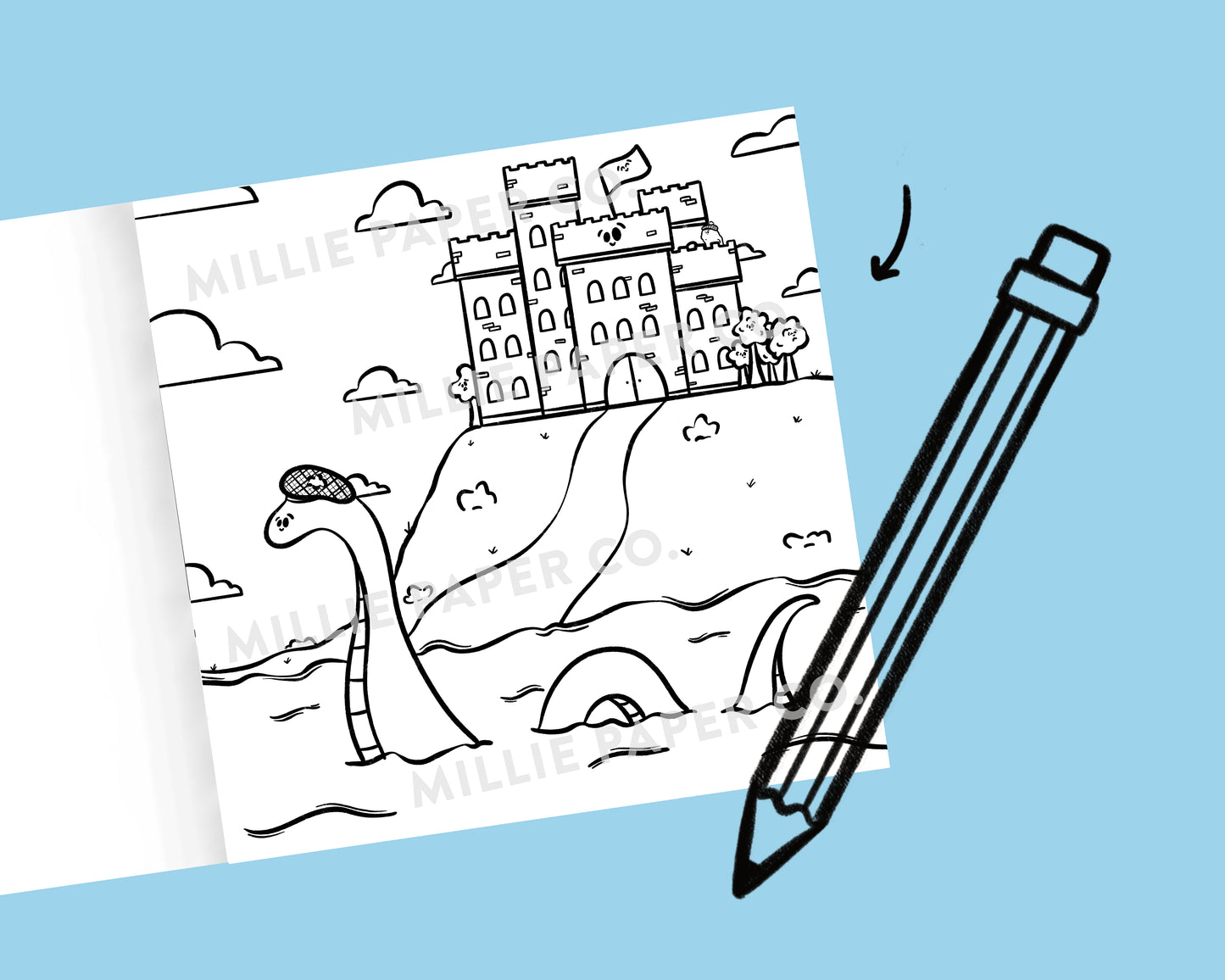Places with Faces Coloring Book