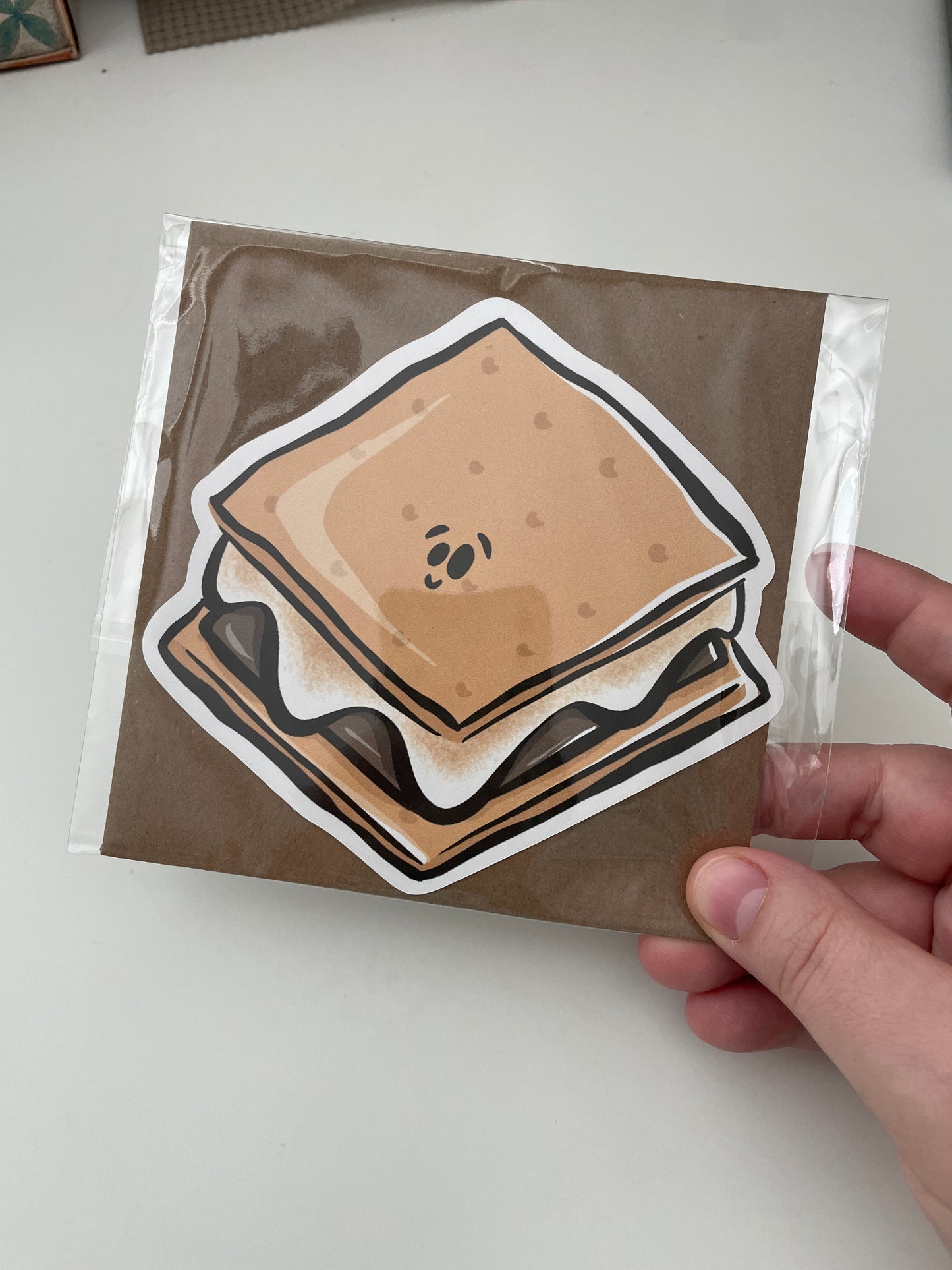 S'more Die Cut Postcard