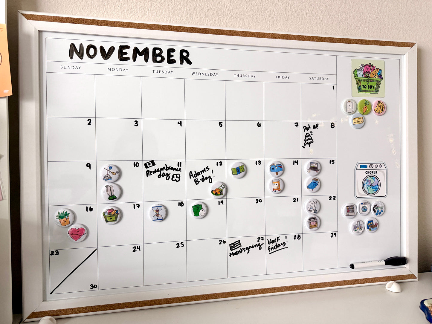 Tax/Accountant Appointment Button Calendar Magnet