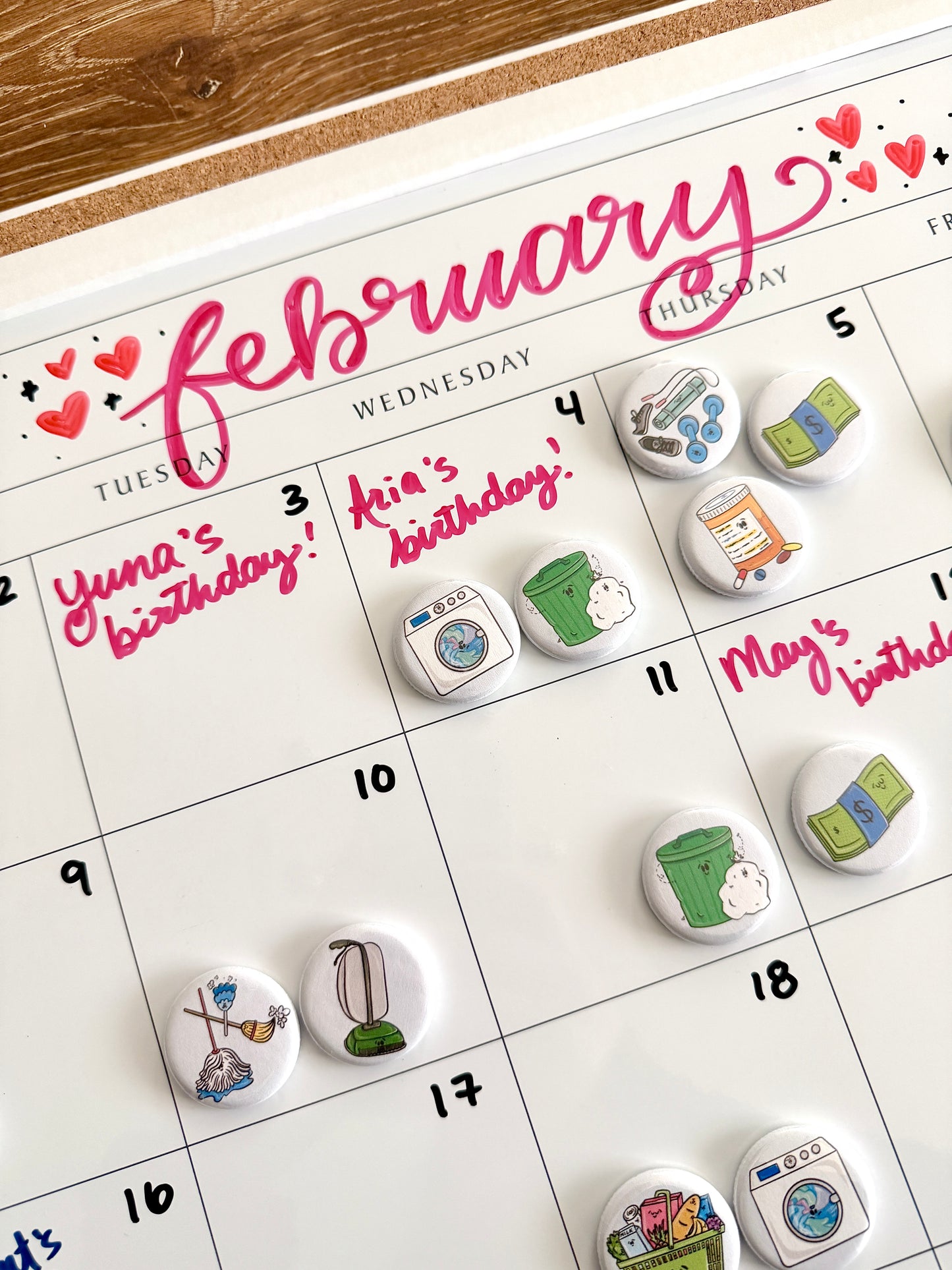 Tax/Accountant Appointment Button Calendar Magnet