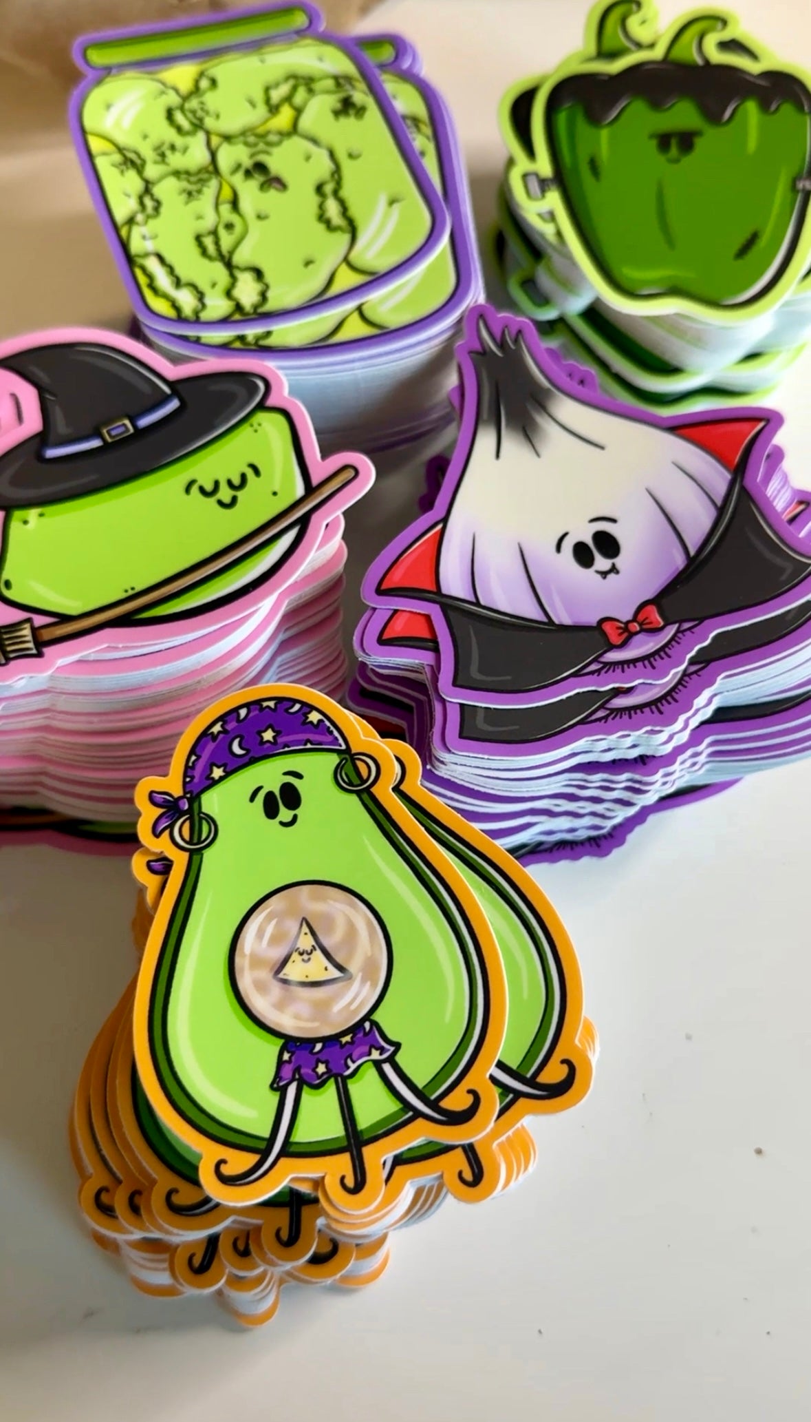 Witch Lime Vinyl Sticker