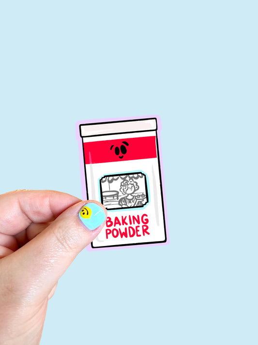 Baking Powder Vinyl Sticker