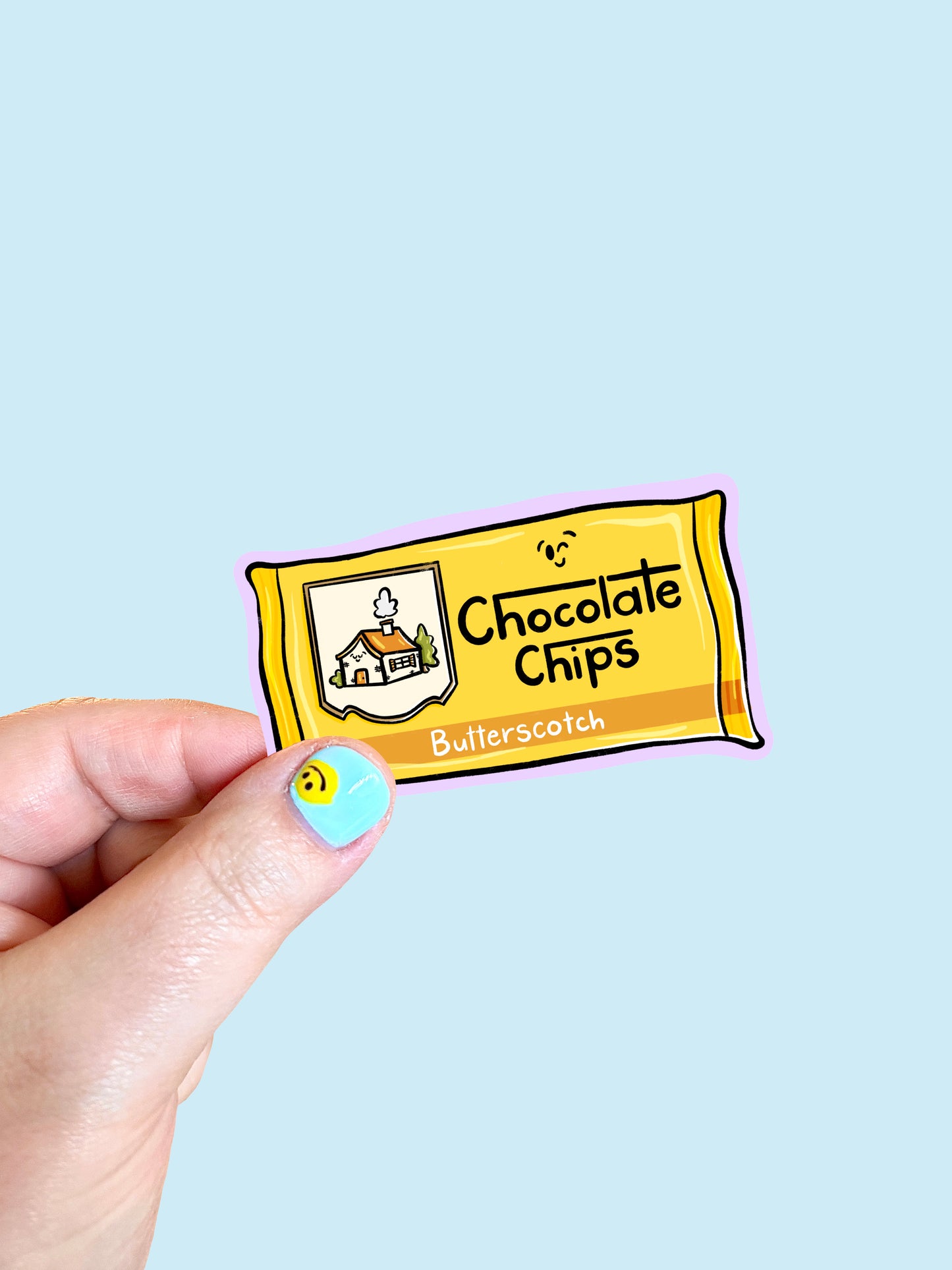 Butterscotch Chocolate Chips Vinyl Sticker