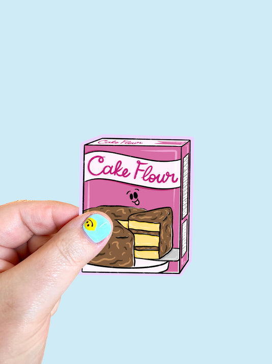 Cake Flour Vinyl Sticker