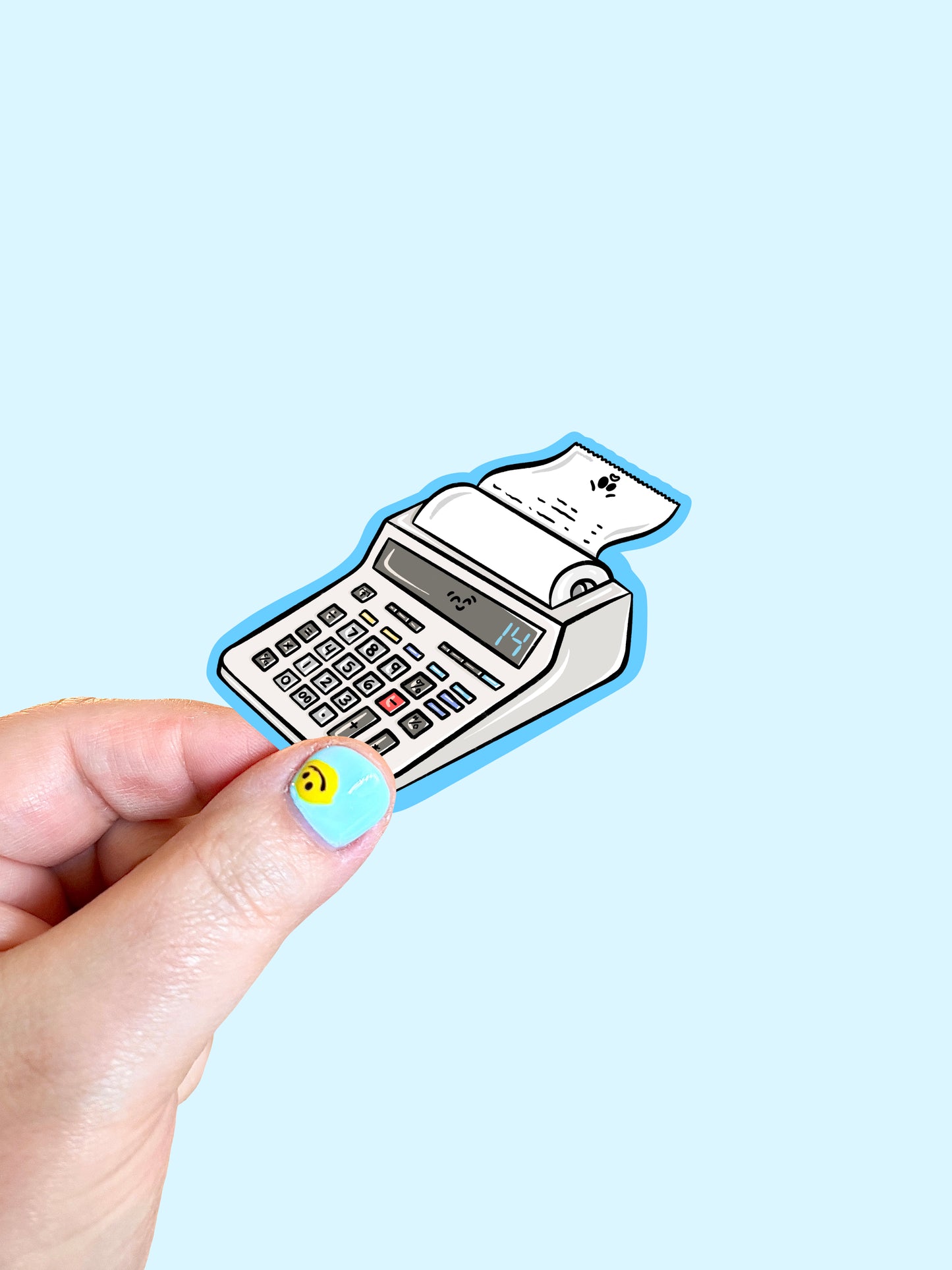 Calculator Vinyl Sticker
