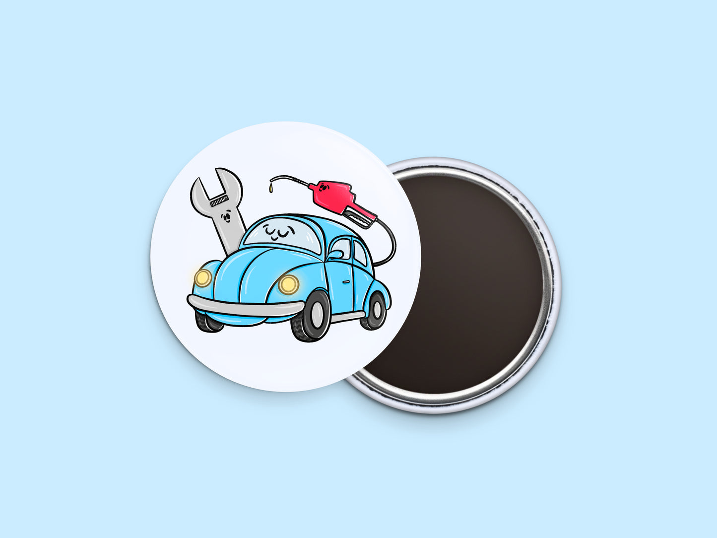 Car Appointment Button Calendar Magnet
