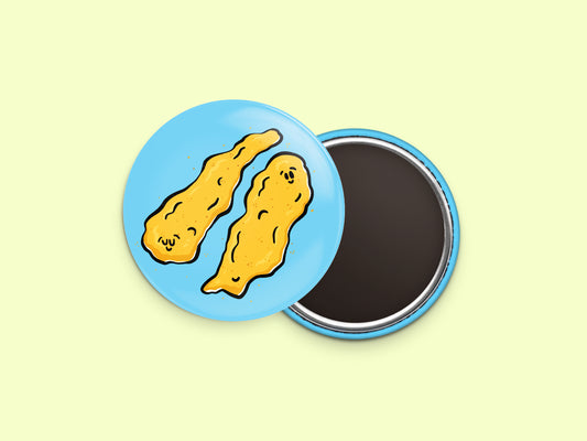 Chicken Strips Button Fridge Magnet
