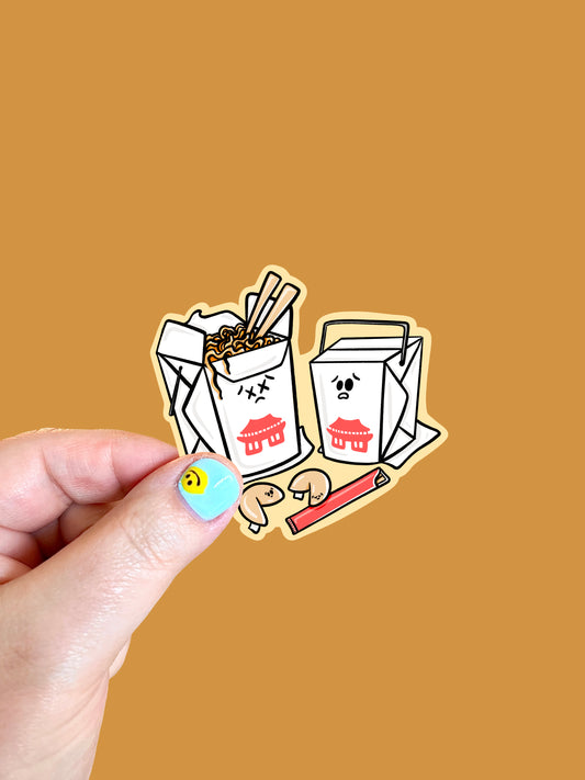 Chinese Food Takeout Vinyl Sticker