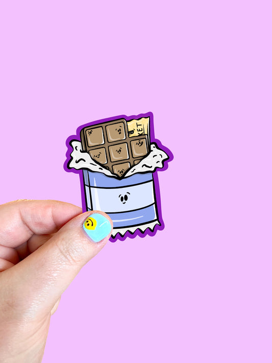 Chocolate Bar Vinyl Sticker