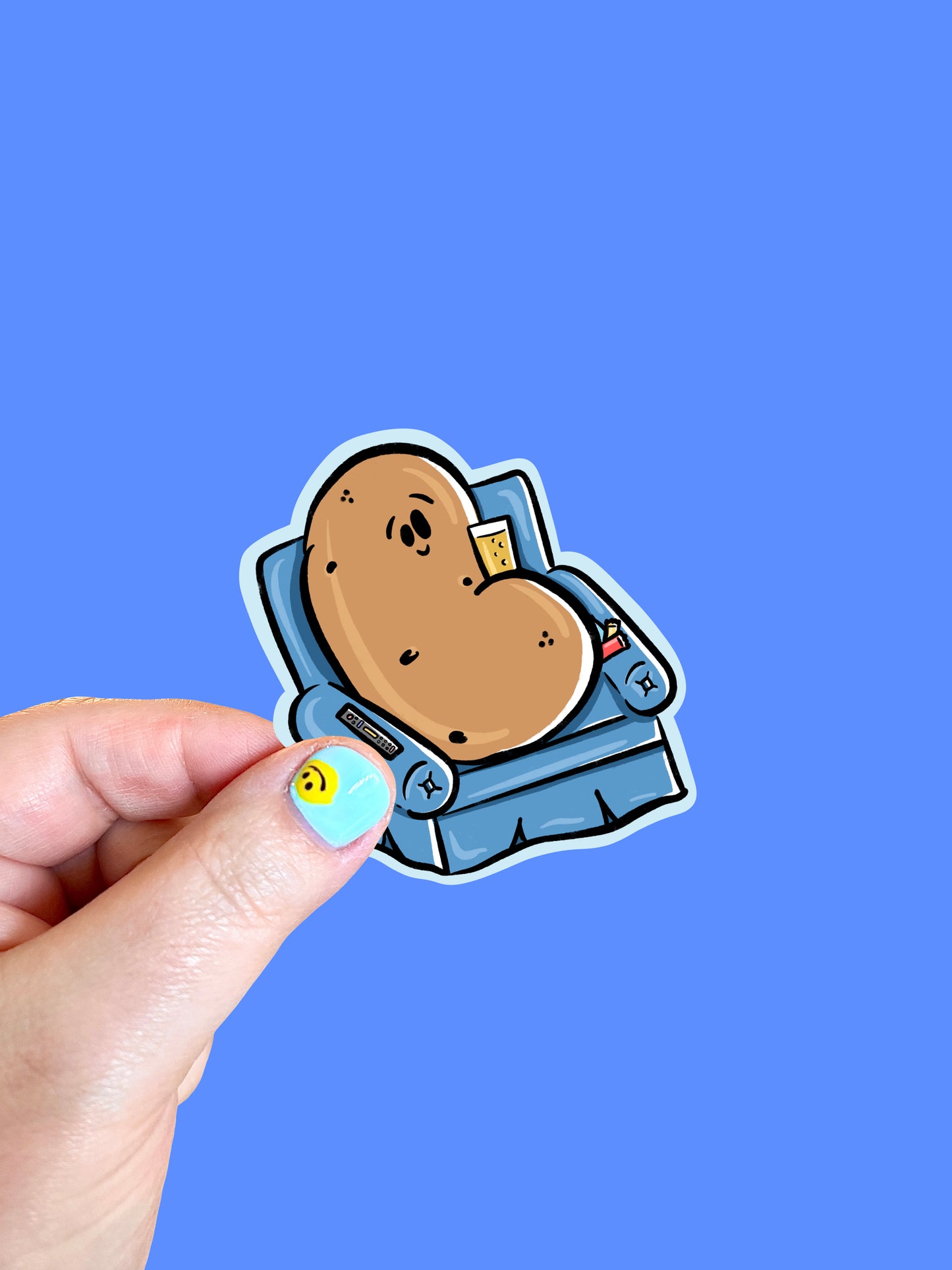 Couch Potato Vinyl Sticker