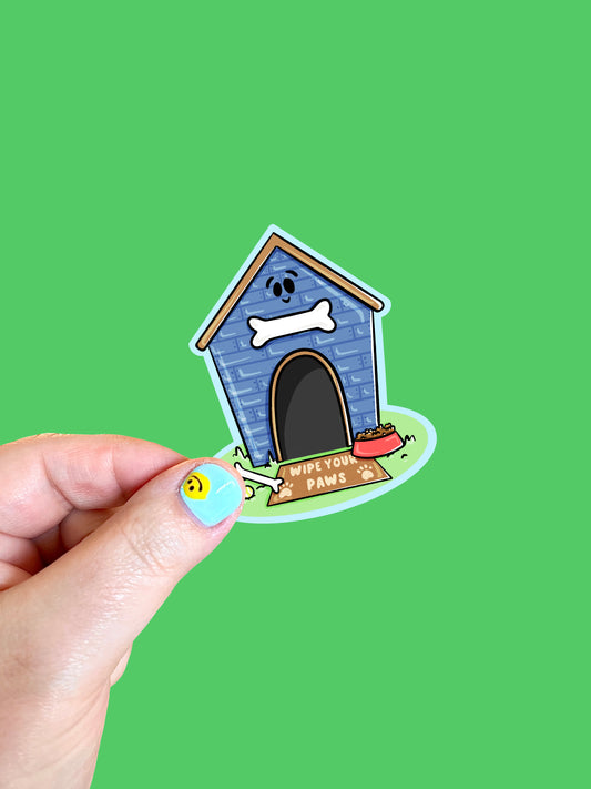 Dog House Vinyl Sticker
