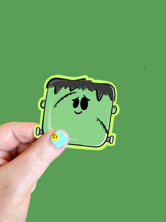Frankenstein's Monster Head Vinyl Sticker