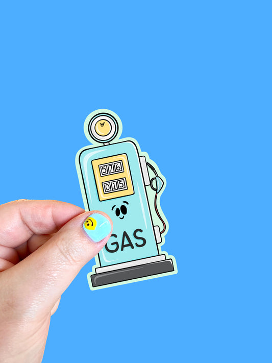 Gas Pump Vinyl Sticker