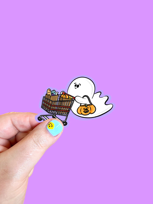 Grocery Ghost Vinyl Sticker