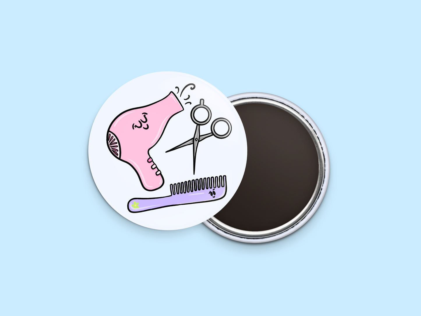 Hair Appointment Button Calendar Magnet