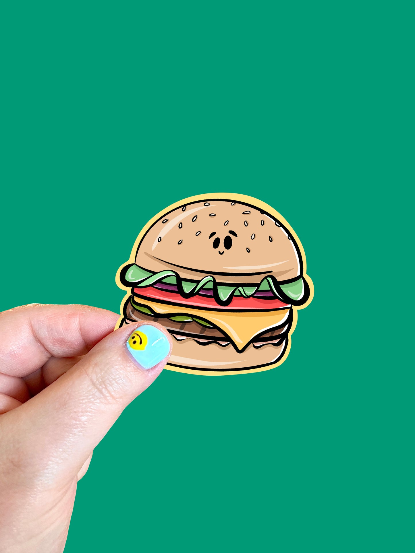 Hamburger Vinyl Sticker