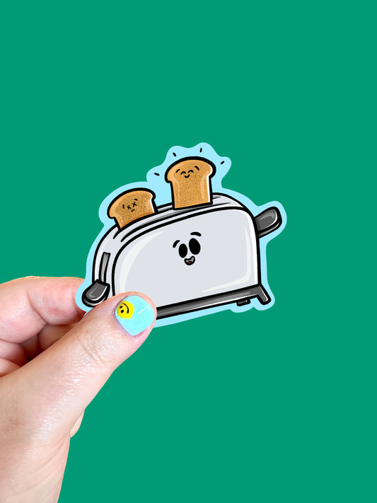 Happy Little Toaster Vinyl Sticker