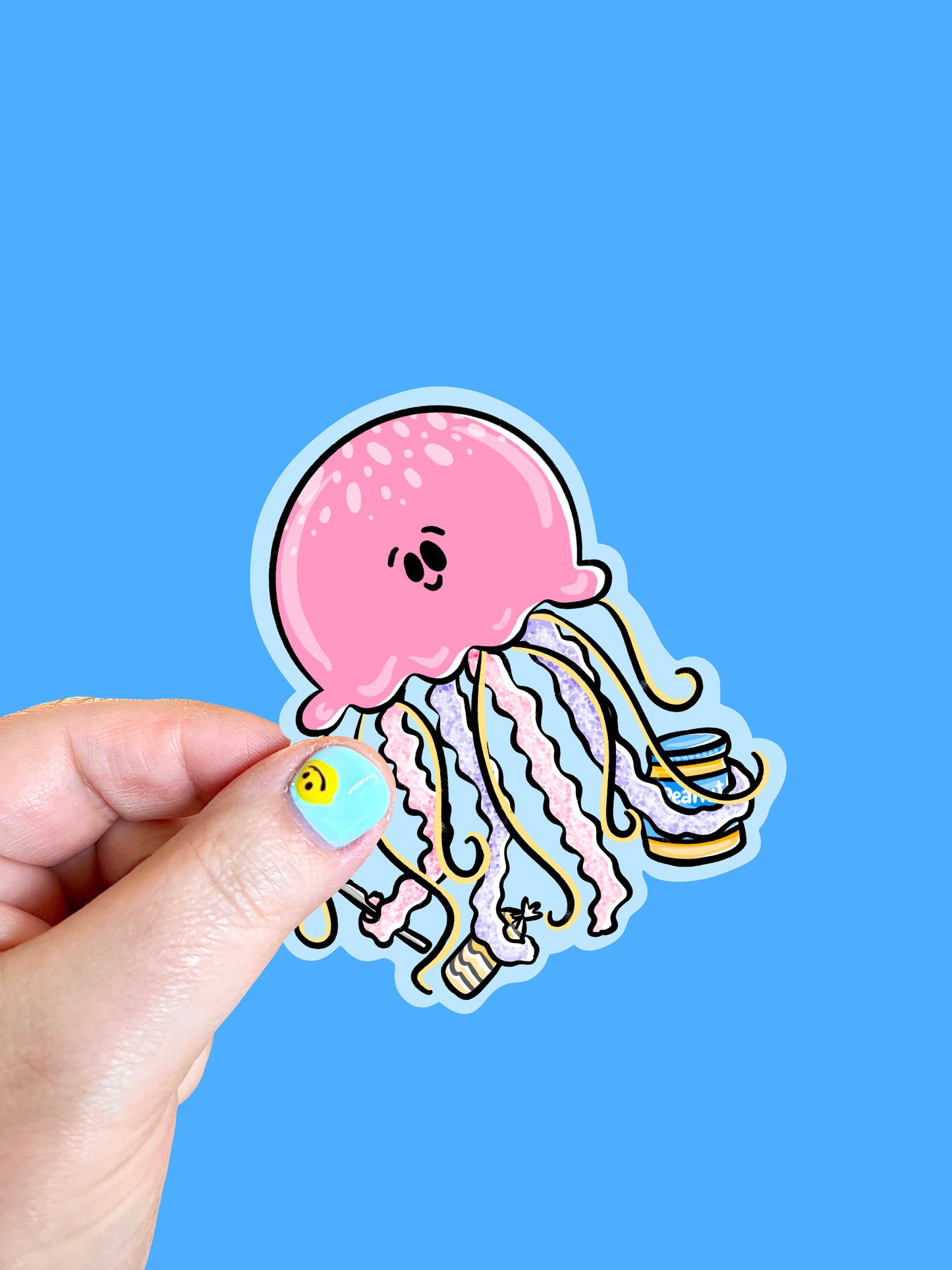 Peanut Butter and Jellyfish Vinyl Sticker