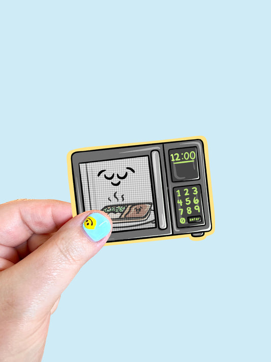 Microwave Vinyl Sticker
