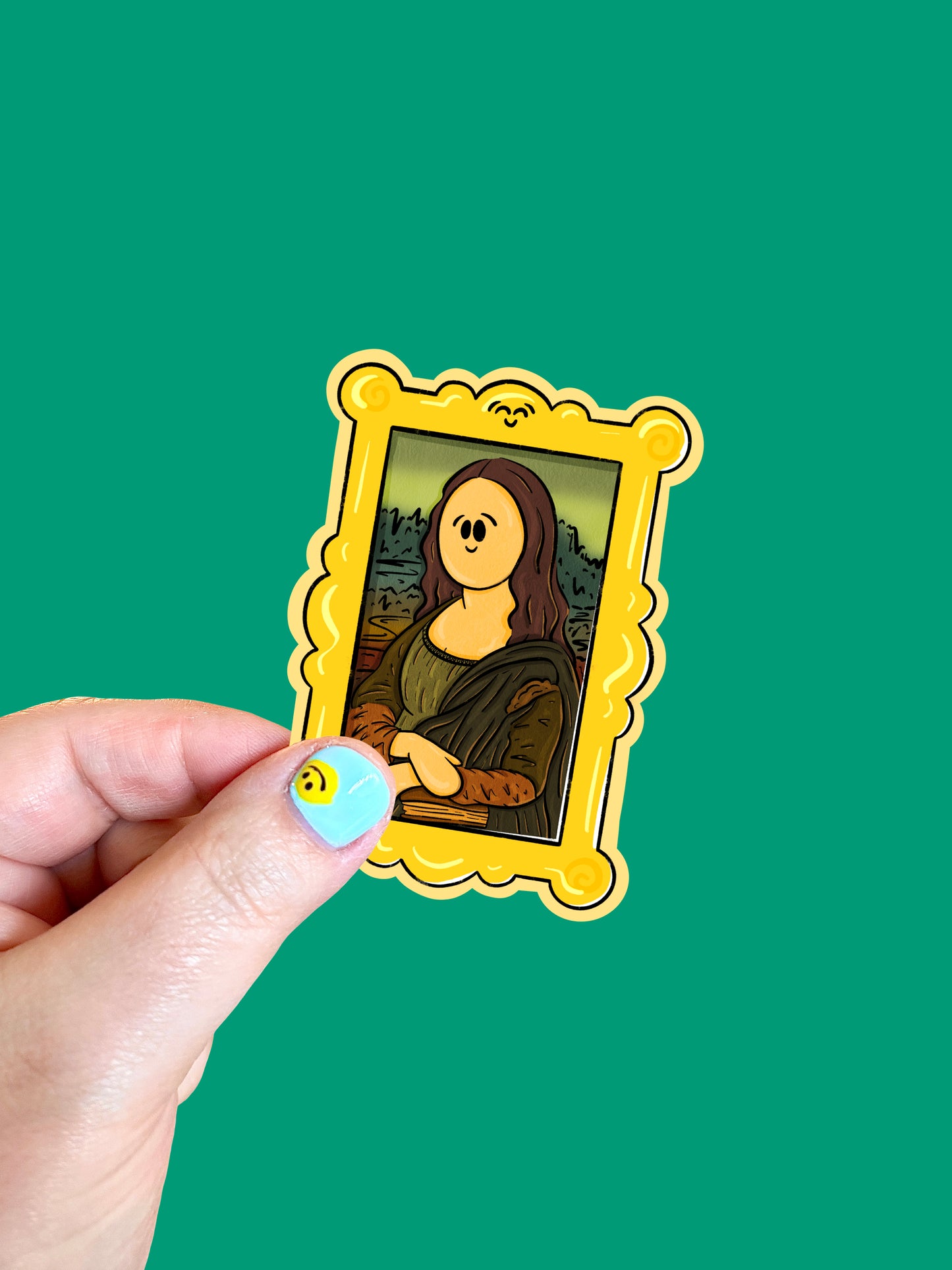 Millie Lisa Painting Vinyl Sticker