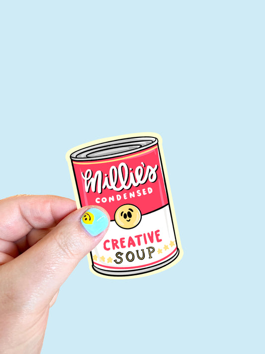 Millie's Creative Soup Vinyl Sticker