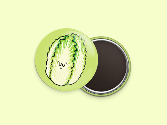 Nappa Cabbage Button Fridge Magnet