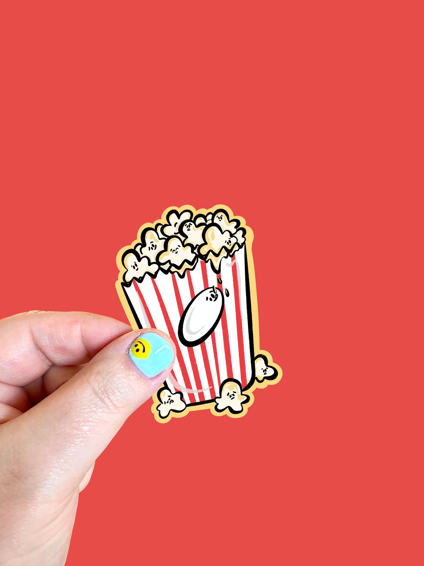 Buttered Popcorn Vinyl Sticker