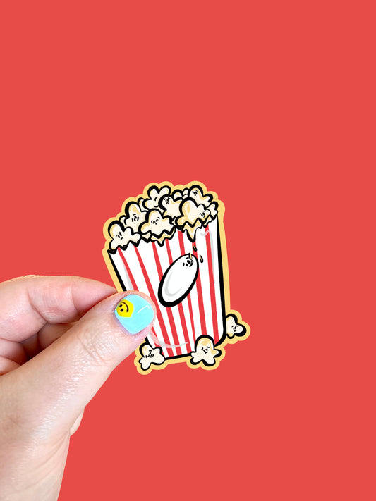 Buttered Popcorn Vinyl Sticker