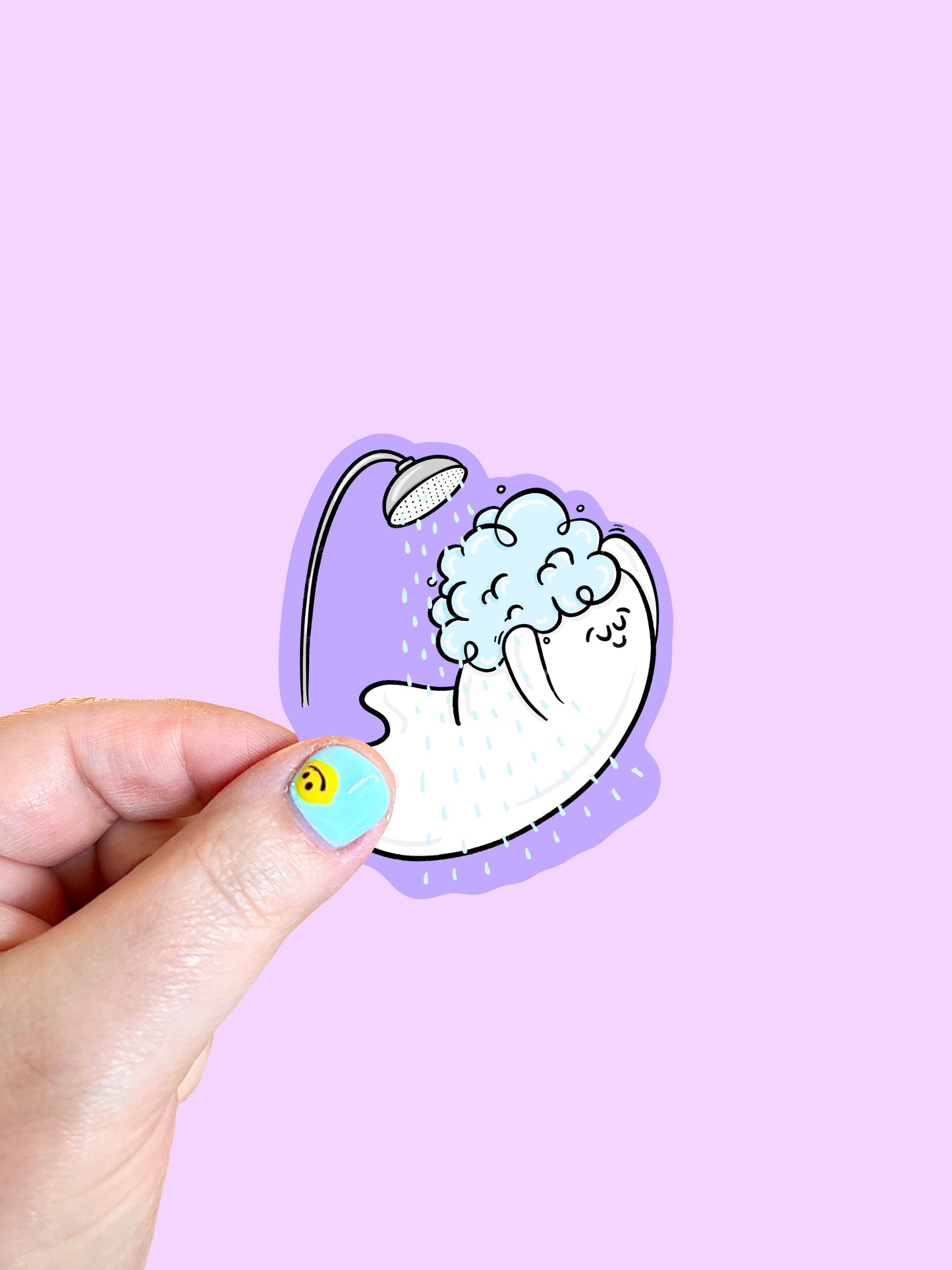 Shower Ghost Vinyl Sticker