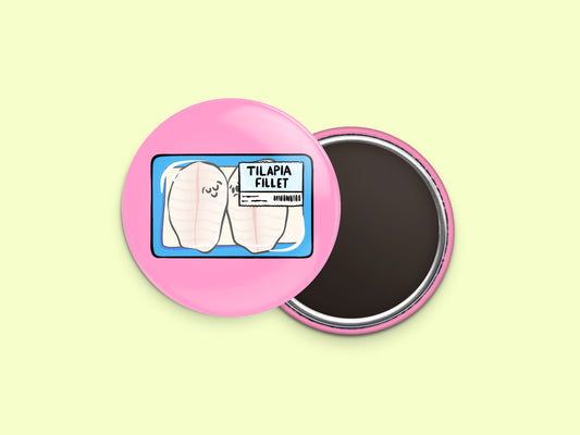 Tilapia Button Fridge Magnet
