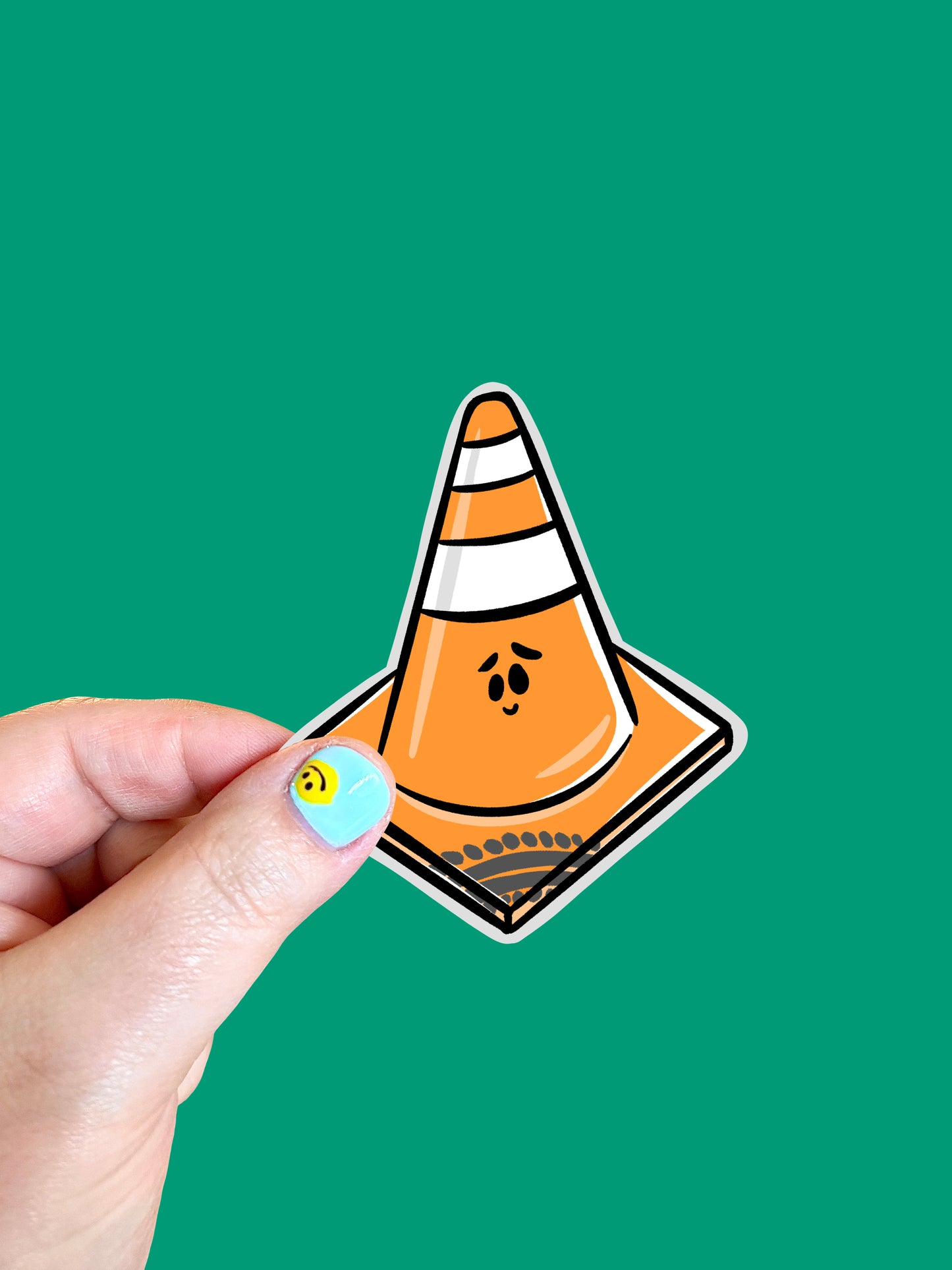 Traffic Cone Vinyl Sticker