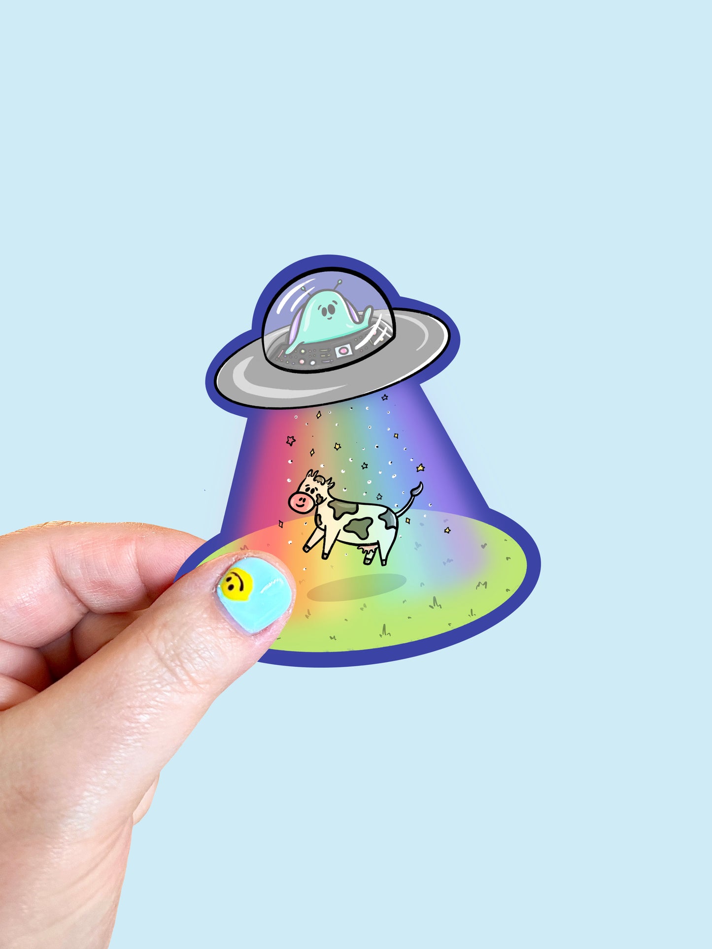 UFO Vinyl Sticker