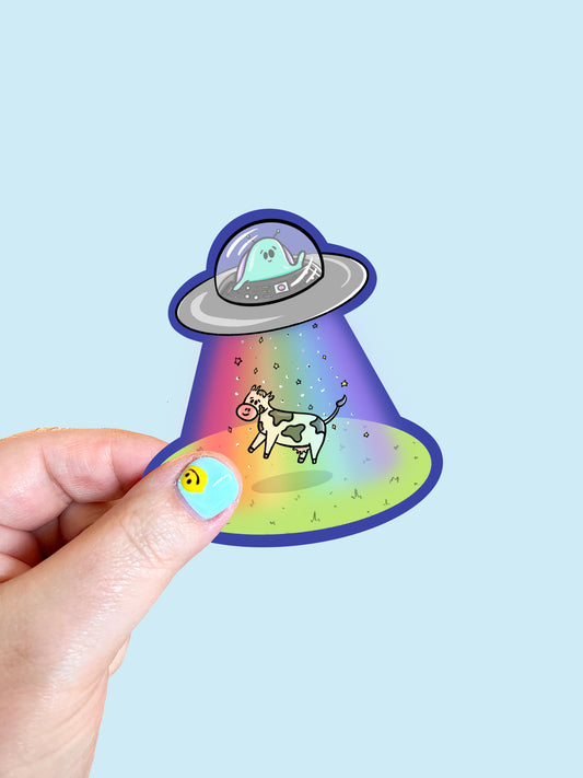 UFO Vinyl Sticker