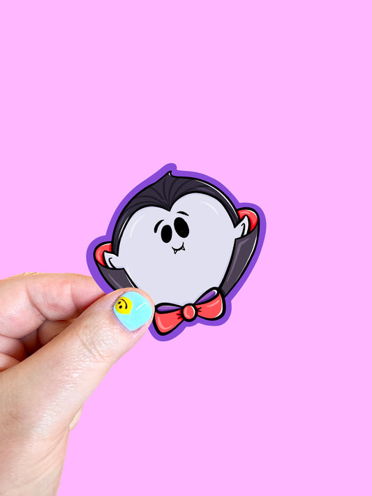 Vampire Head Vinyl Sticker