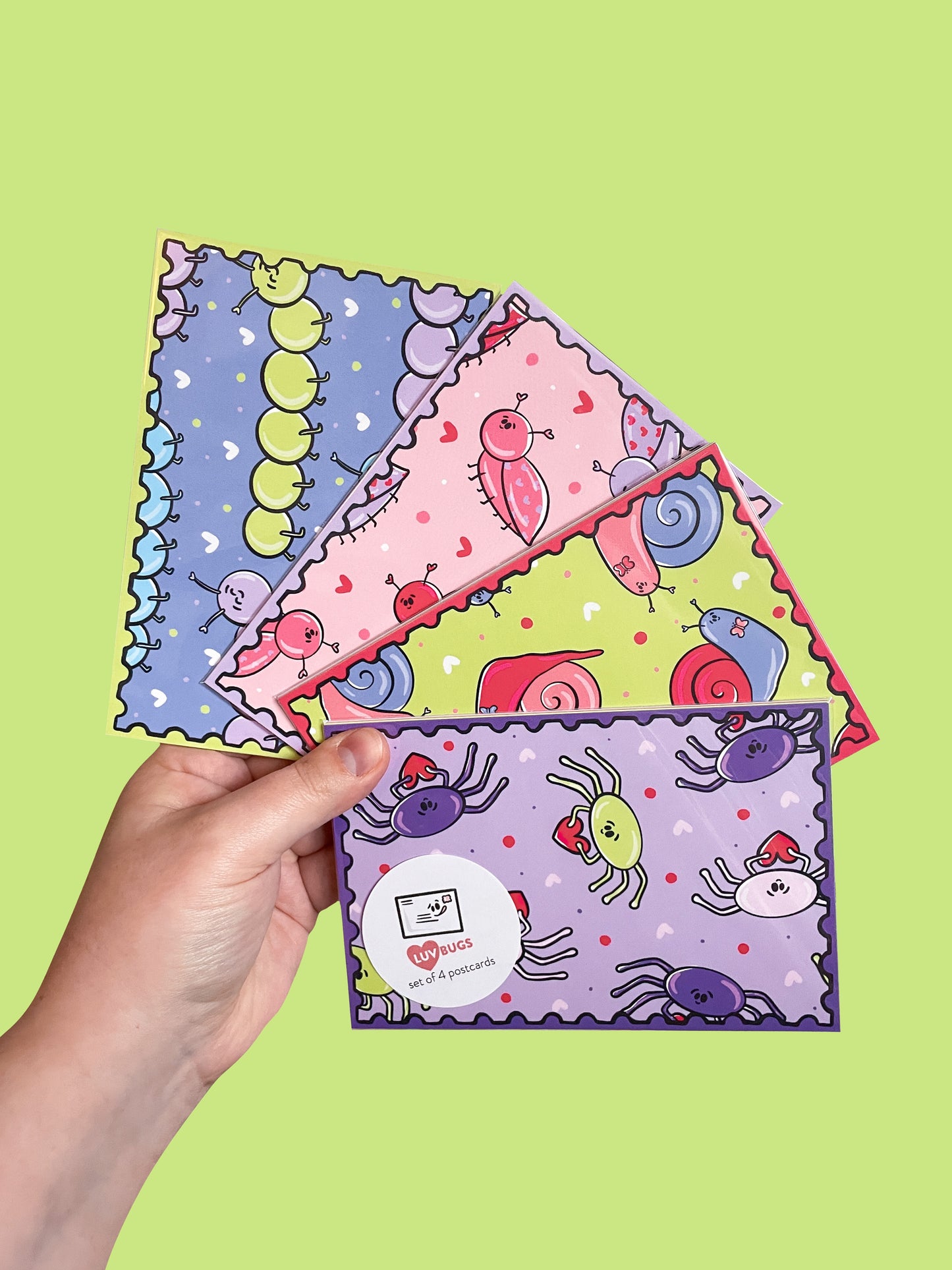 Luv Bugs Postcard Set
