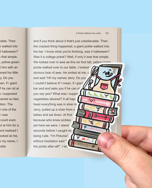 Cookbook Book Stack Jumbo Bookmark