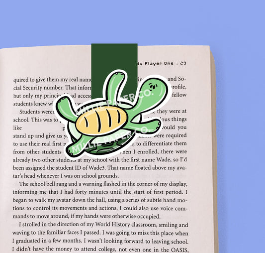 Turtle Magnetic Bookmark