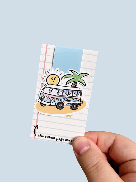 Beachy Bus Magnetic Bookmark